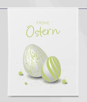 Ostern-moderna-grün, Scheibenhänger eckig